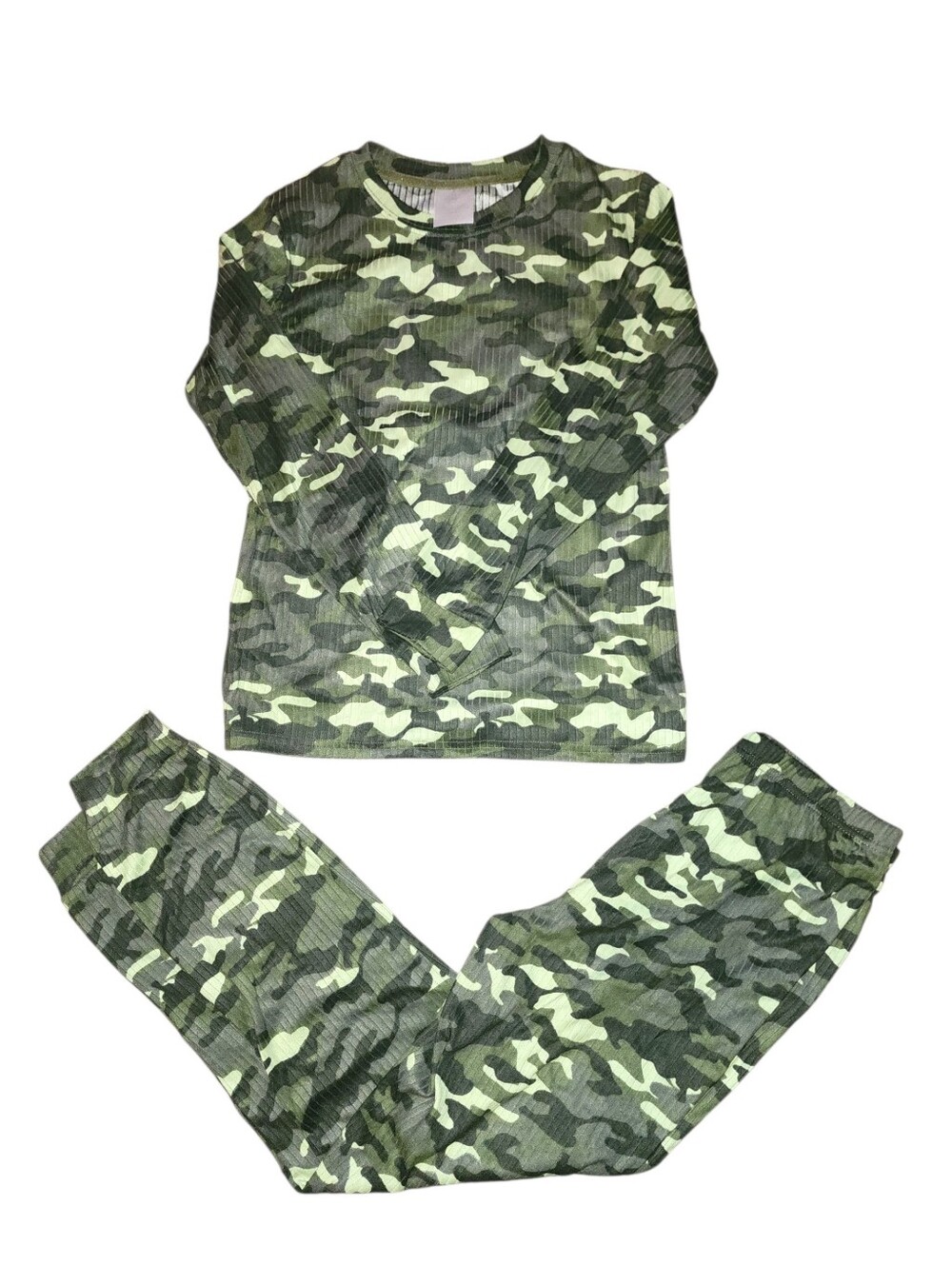 Kids Camo Pajama Set - Green Camouflage